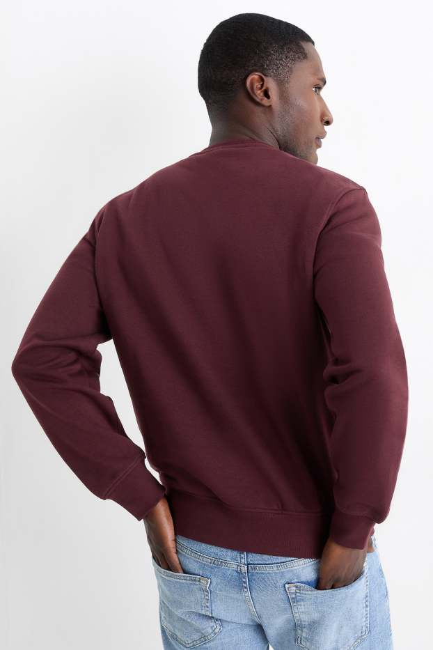 Men - Sweatshirt - bordeaux