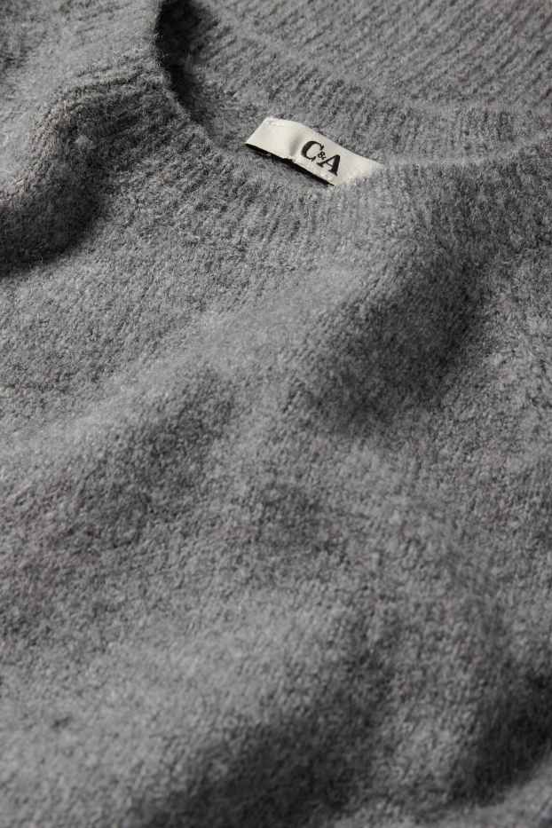 Damen - Pullover - grau-melange