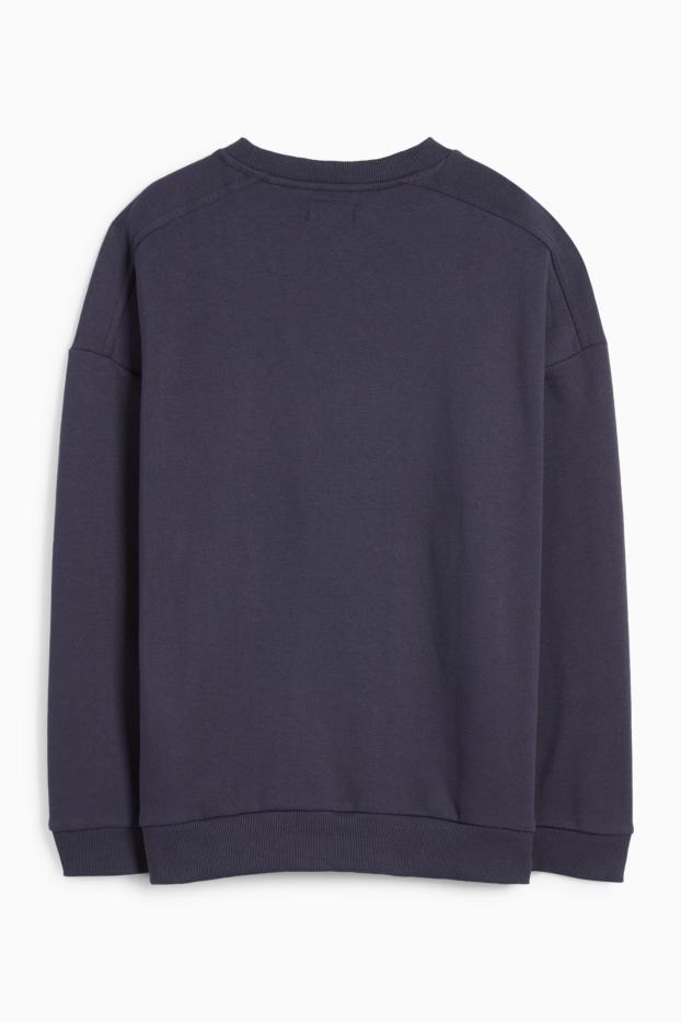 Dames - Sweatshirt - oversized - donkerblauw