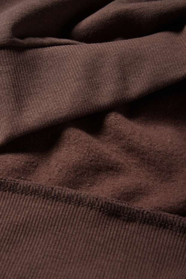Damen - Sweatshirt - Oversized - dunkelbraun