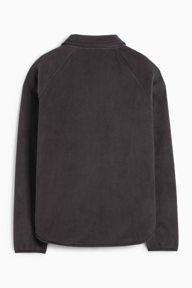 Dames - Vest van fleece - donkergrijs