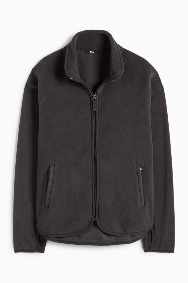 Dames - Vest van fleece - donkergrijs