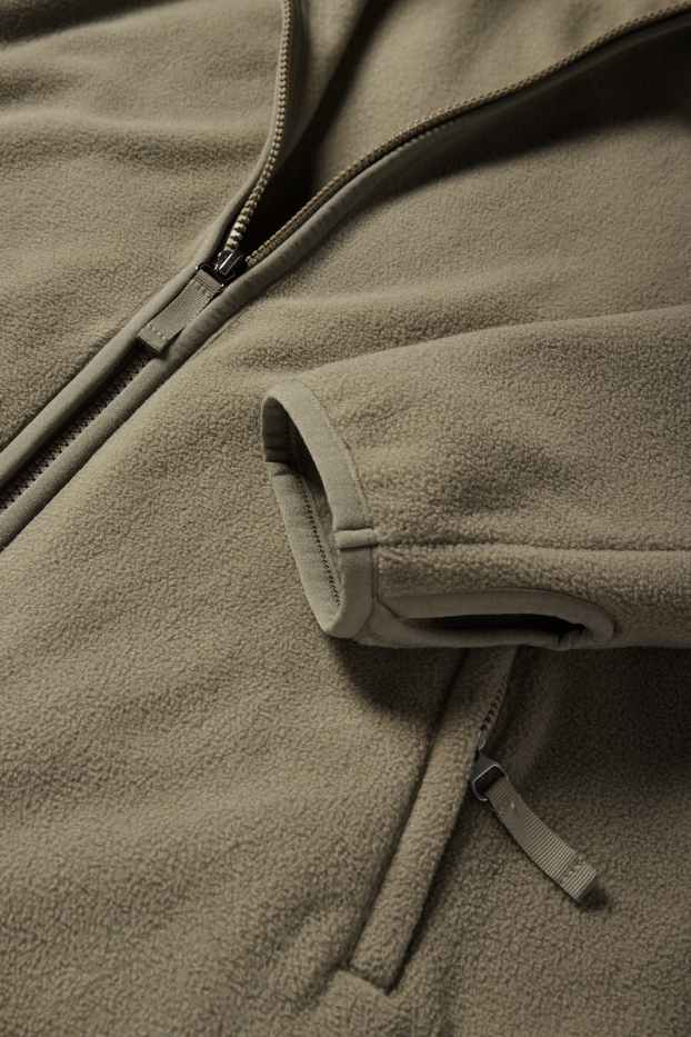 Damen - Fleece-Sweatjacke - khaki