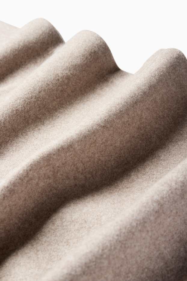 Dames - Gebreide rok - licht beige