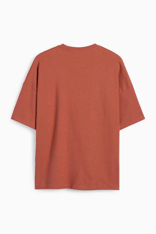 Herren - T-Shirt - Oversized - rostbraun
