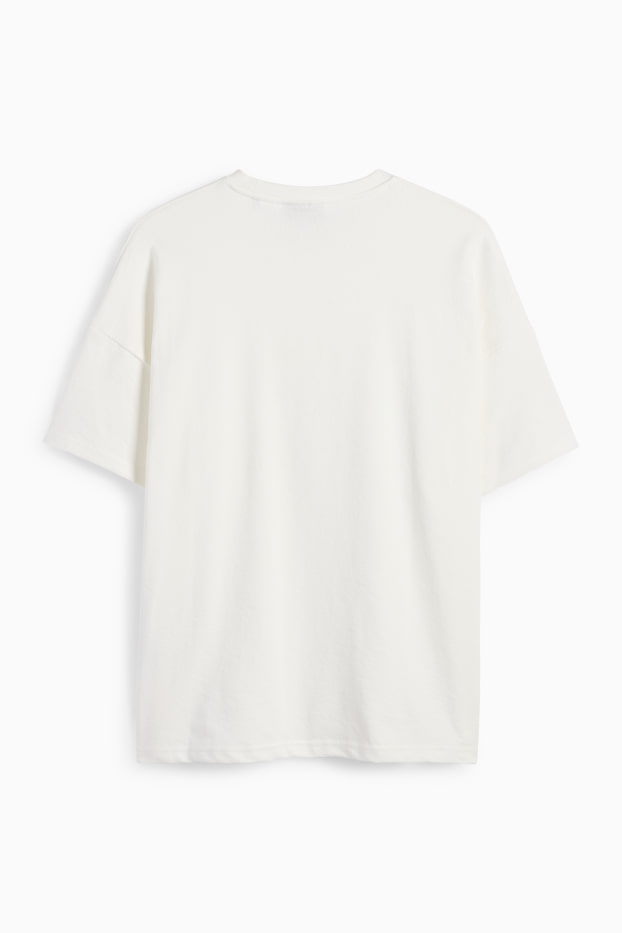 Herren - T-Shirt - Oversized - weiß