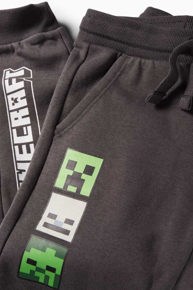 Niños - Minecraft - pantalón de deporte - gris oscuro