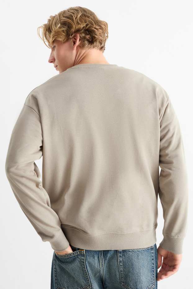 Uomo - Felpa - beige chiaro