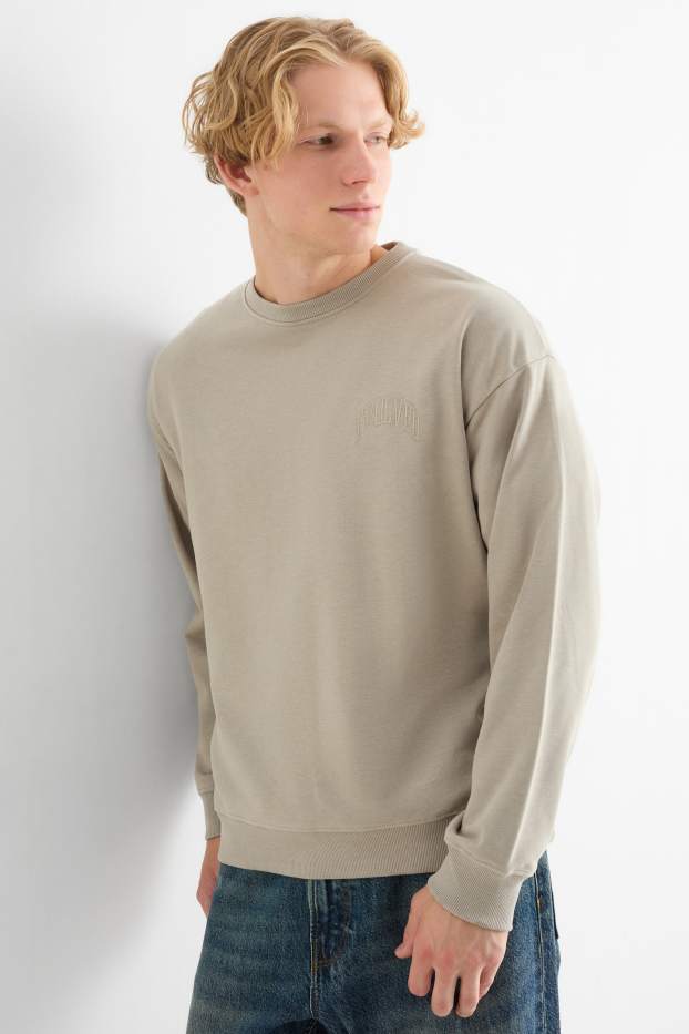 Uomo - Felpa - beige chiaro