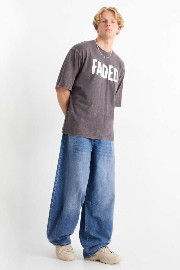 Men - Balloon jeans - blue denim