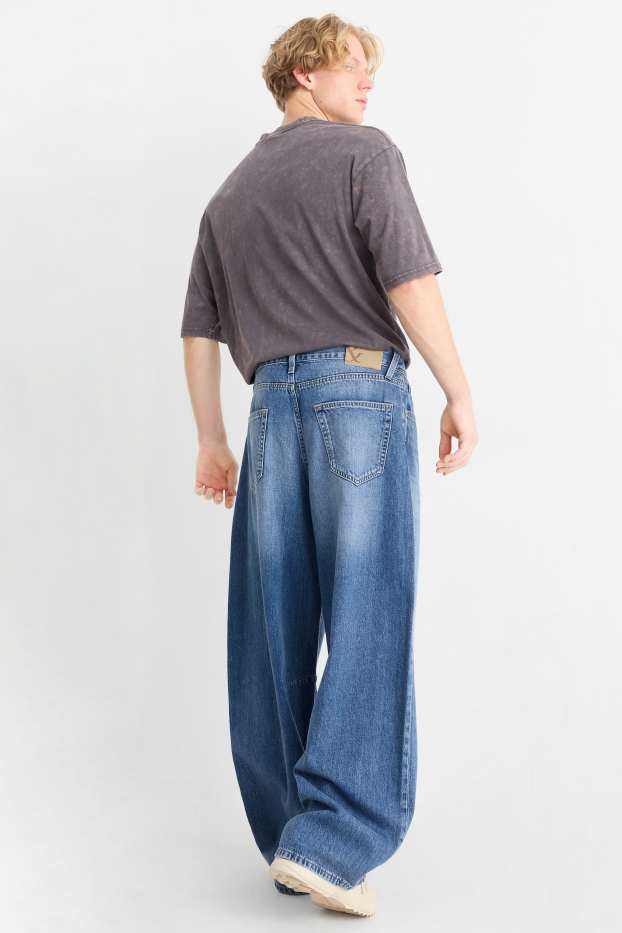 Men - Balloon jeans - blue denim