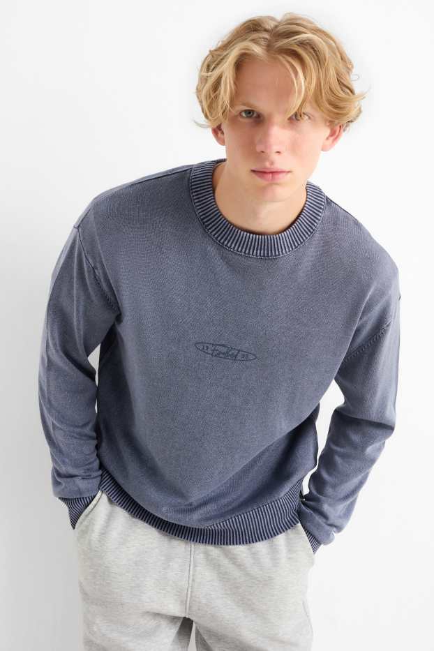 Uomo - Maglione - blu