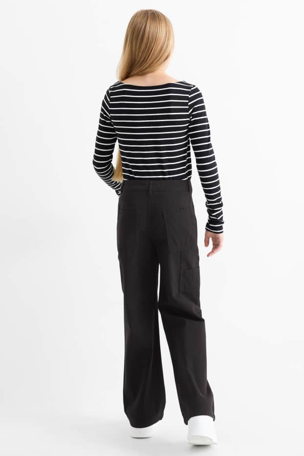 Nena - Pantalons de tela - negre