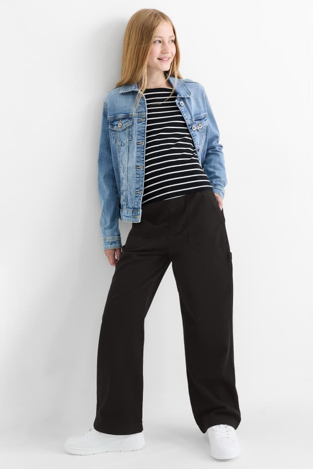 Nena - Pantalons de tela - negre