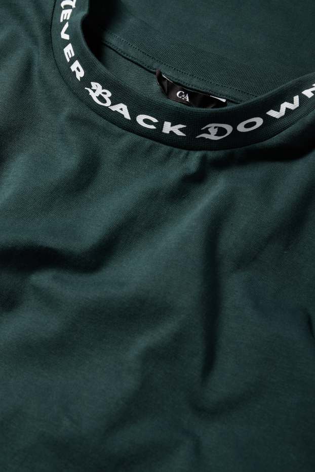 Herren - T-Shirt - Relaxed Fit - dunkelgrün