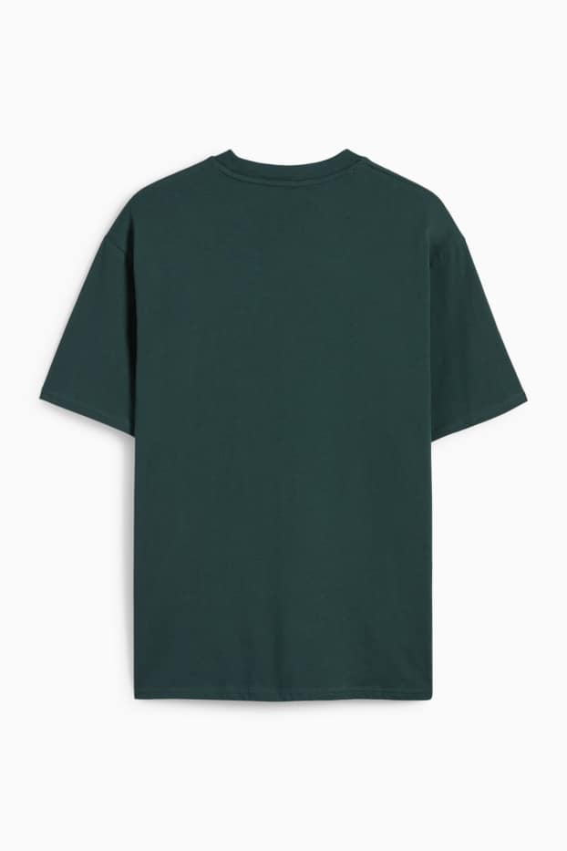 Herren - T-Shirt - Relaxed Fit - dunkelgrün