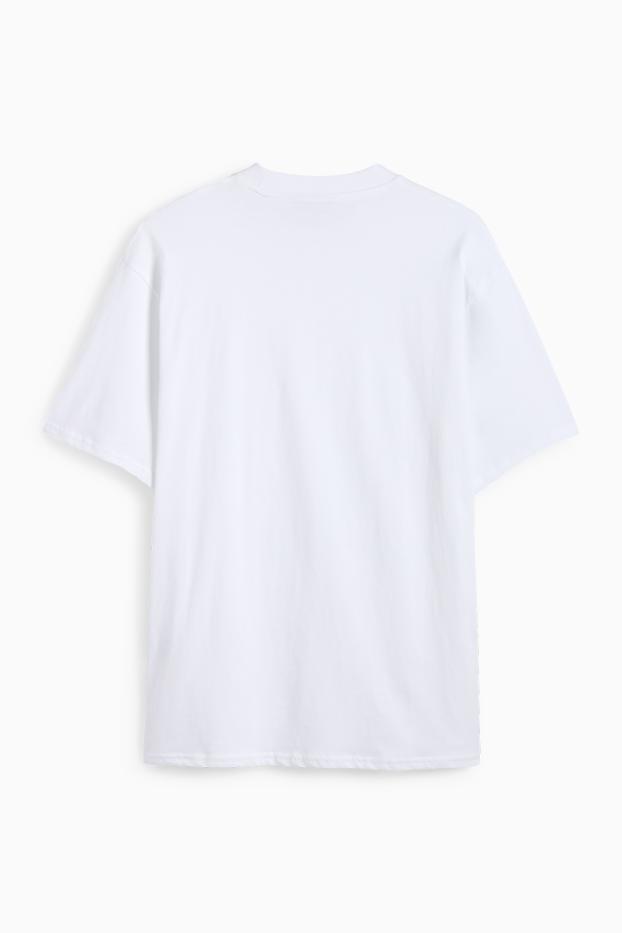 Herren - T-Shirt - Relaxed Fit - weiß