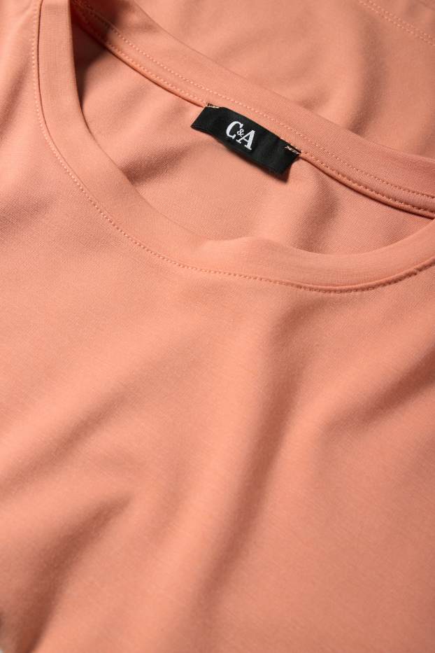 Damen - T-Shirt - Relaxed Fit - hellorange