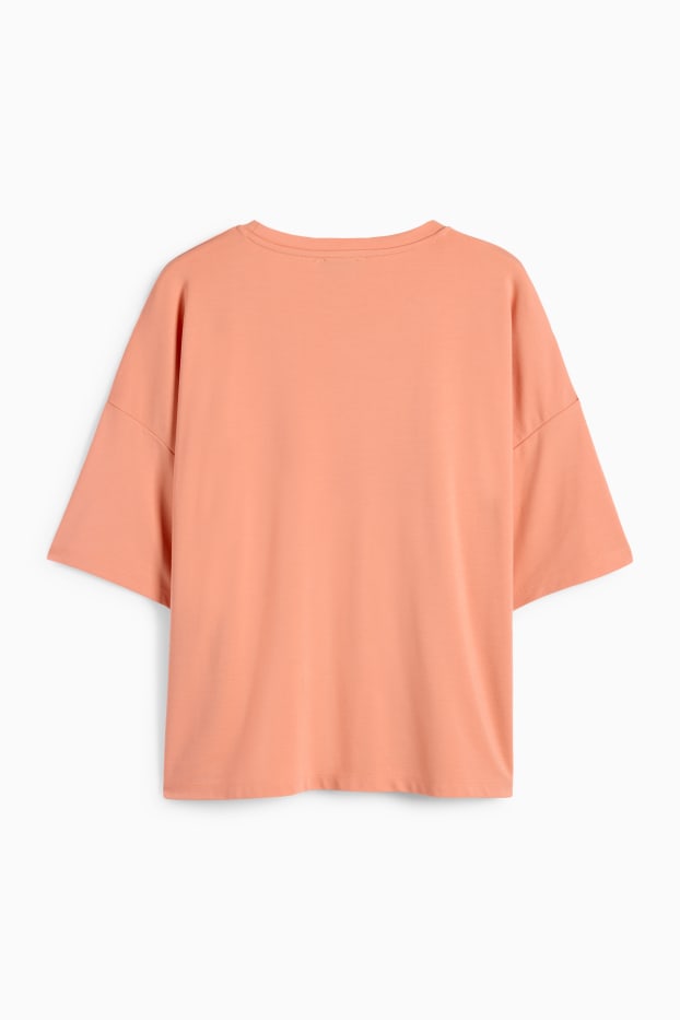 Damen - T-Shirt - Relaxed Fit - hellorange