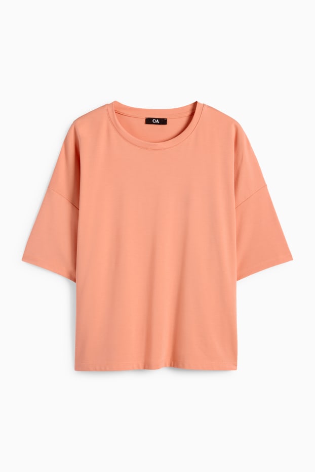 Damen - T-Shirt - Relaxed Fit - hellorange