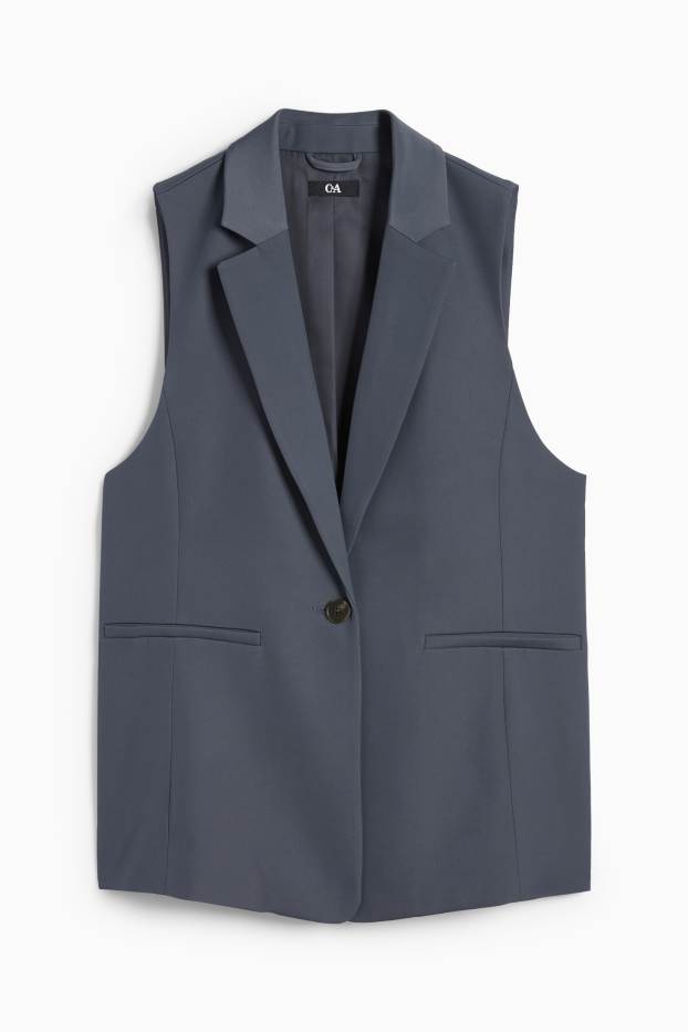Damen - Business-Weste - Regular Fit - dunkelblau