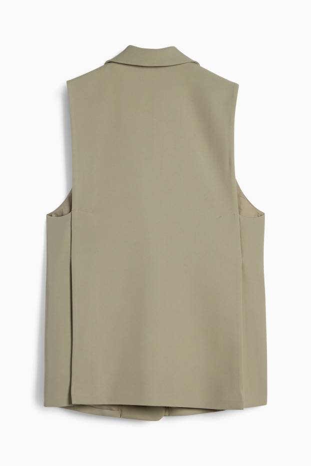 Damen - Business-Weste - Regular Fit - khaki