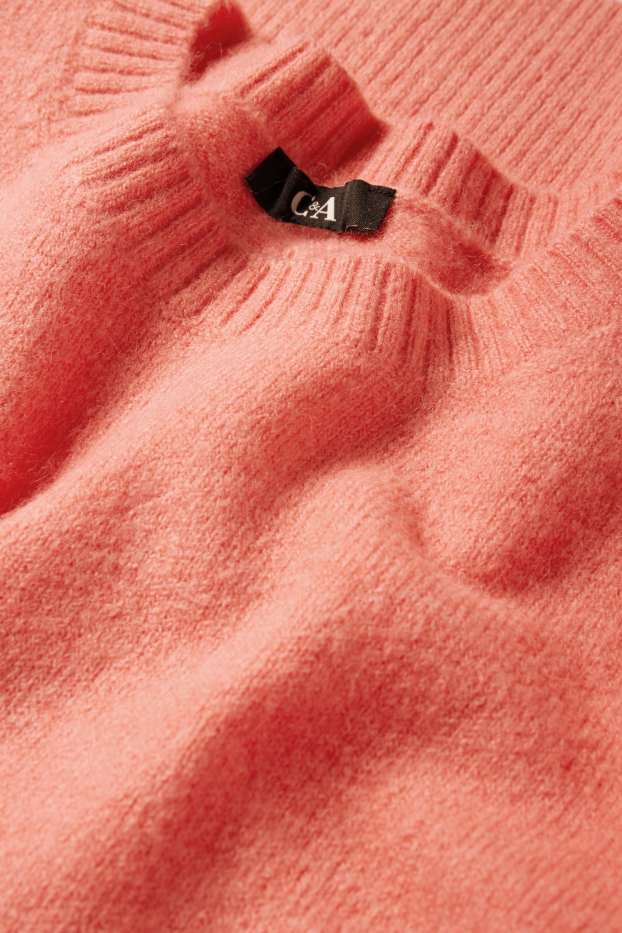 Donna - Maglione in maglia fine - arancione