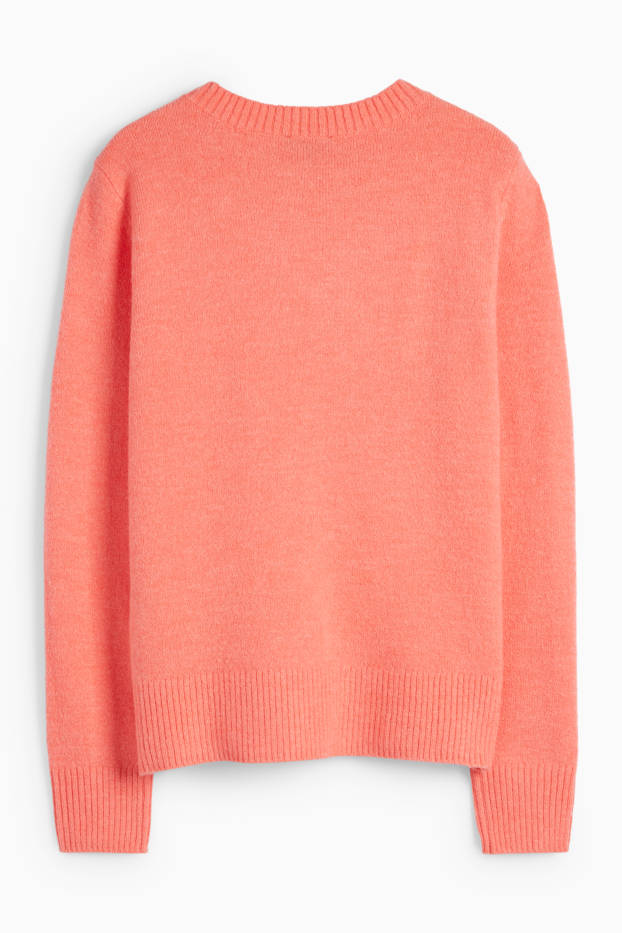 Donna - Maglione in maglia fine - arancione