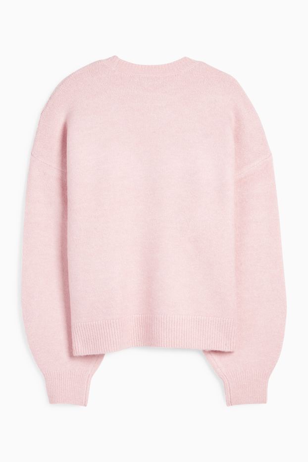 Damen - Pullover - rosa