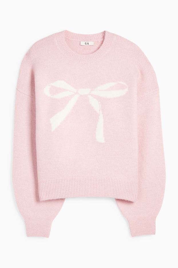 Damen - Pullover - rosa