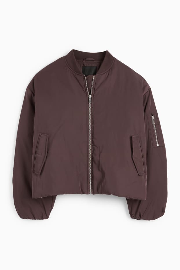 Damen - Bomberjacke - dunkelbraun