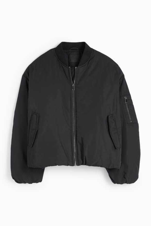 Damen - Bomberjacke - schwarz