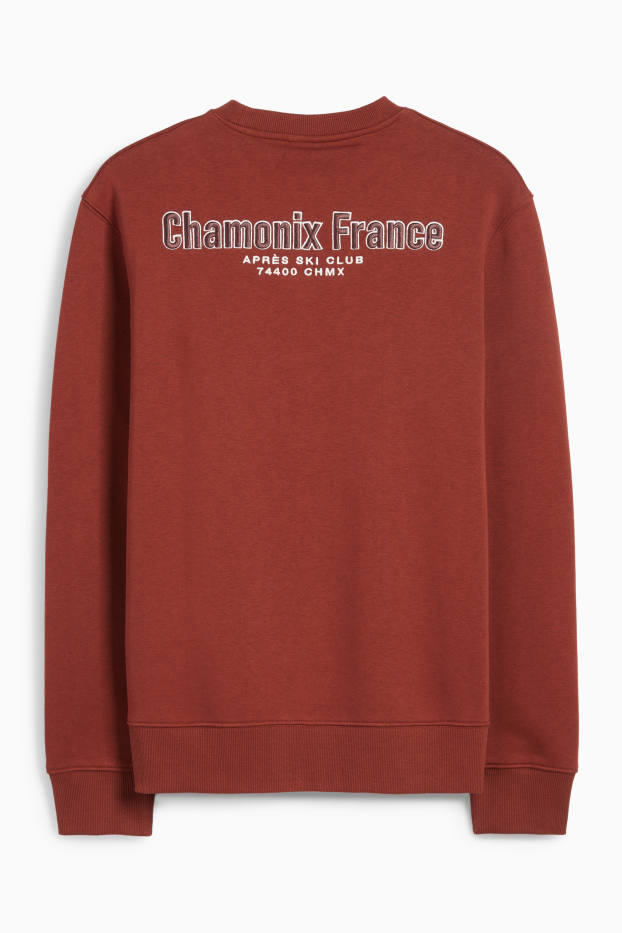 Heren - Sweatshirt - donkerrood
