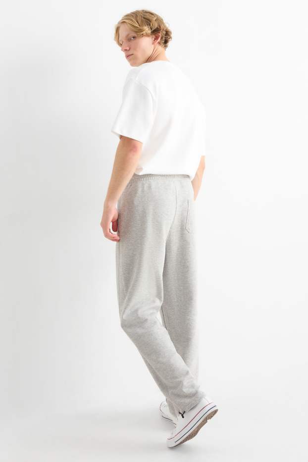 Hommes - Pantalon de jogging - gris clair chiné
