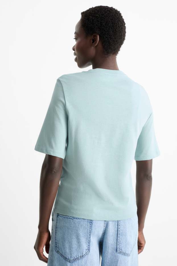 Damen - T-Shirt - Regular Fit - hellblau
