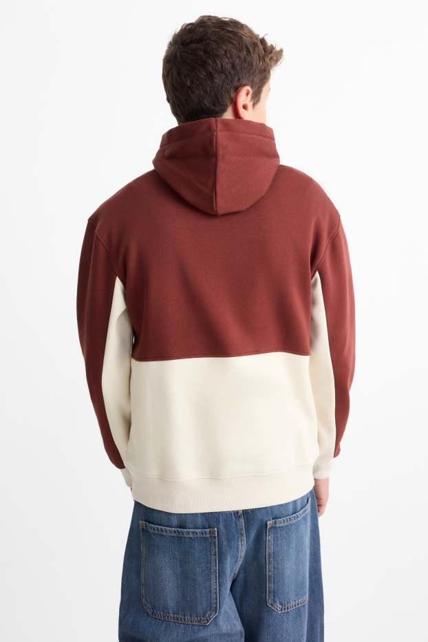 Kinderen: jongens - Skater - hoodie - bruin / beige