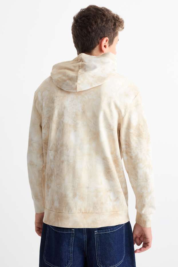 Children Boys - Skateboarder - hoodie - patterned - light beige