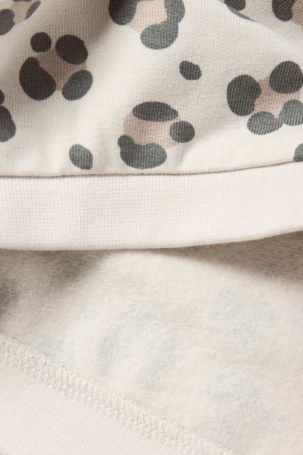 Neonate - Confezione da 2 - motivo leopardo - felpa neonato - bianco crema