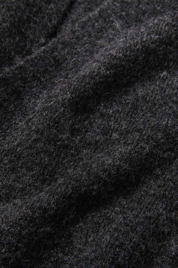 Women - Long cardigan - dark gray