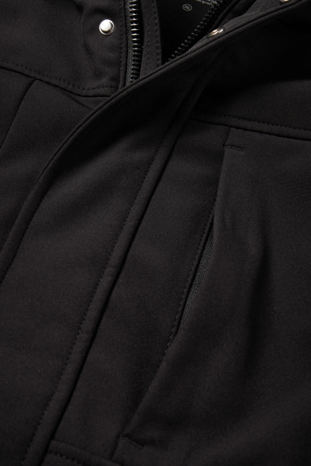 Men - Softshell jacket - lined - water-repellent - 4 Way Stretch - black