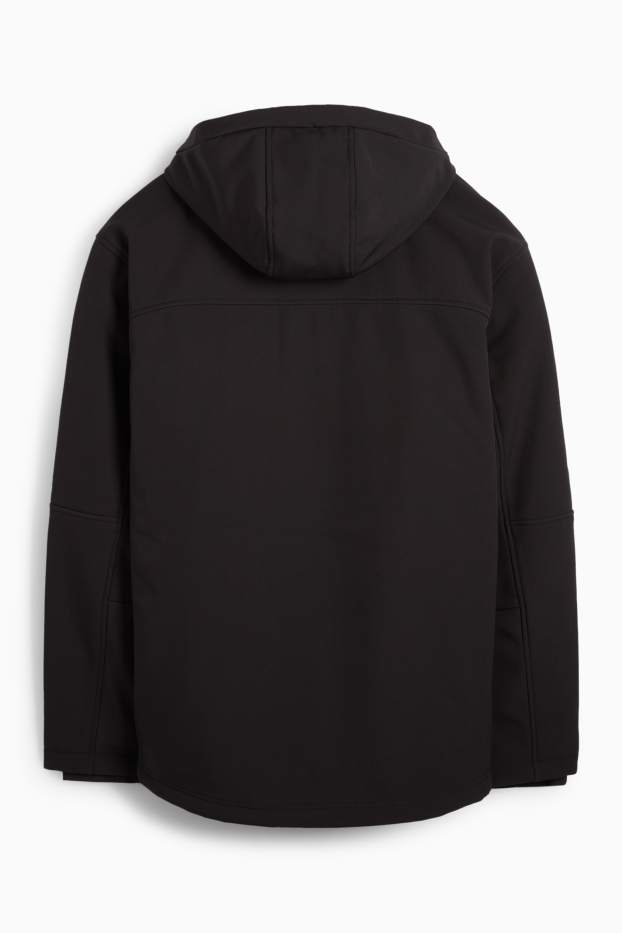 Men - Softshell jacket - lined - water-repellent - 4 Way Stretch - black