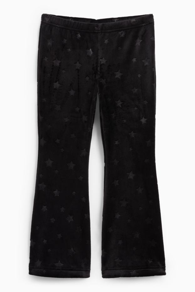 Enfants filles - Étoiles - flared leggings - noir