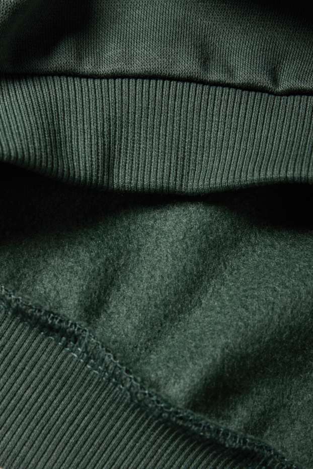 Enfants filles - Papillon - sweat - effet brillant - vert foncé