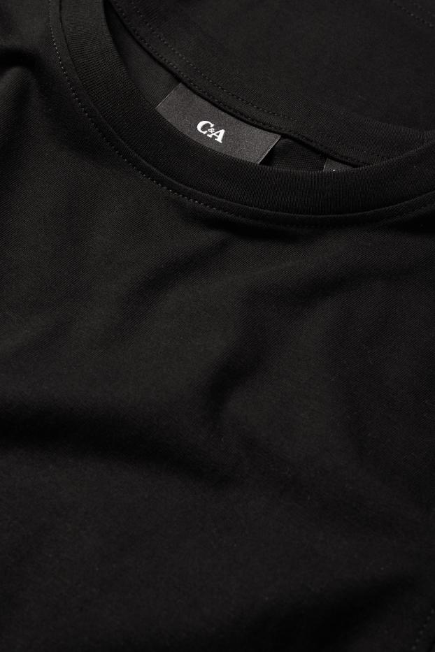Uomo - Confezione da 2 - maglia a maniche lunghe - nero