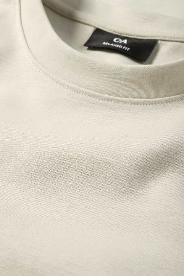 Heren - Longsleeve - licht beige