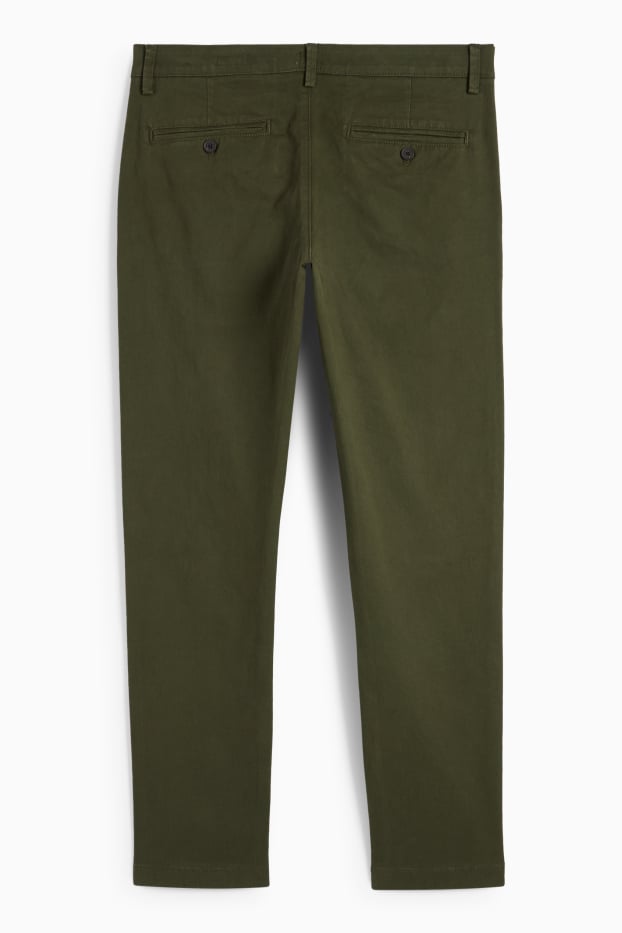 Uomo - Chino - slim fit - verde scuro