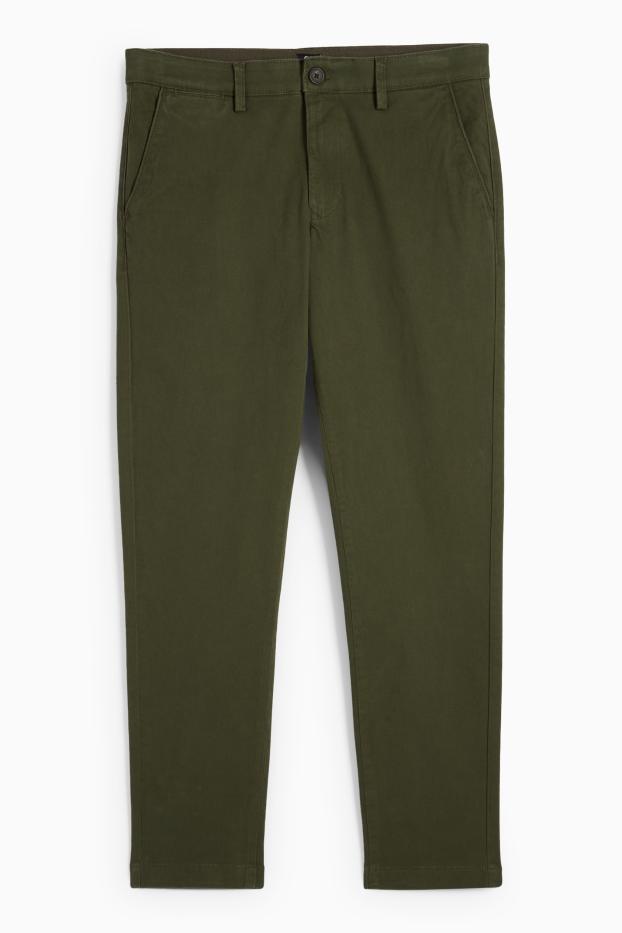 Uomo - Chino - slim fit - verde scuro
