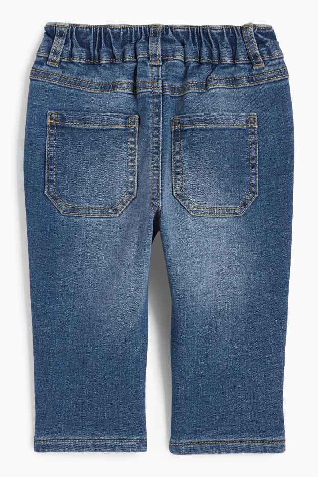 Miminka - chlapci - Motivy divokých zvířátek - regular jeans - termo džíny - džíny - modré
