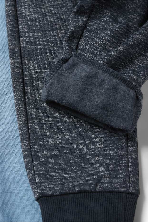 Kinderen: jongens - Set van 2 - joggingbroek - blauw