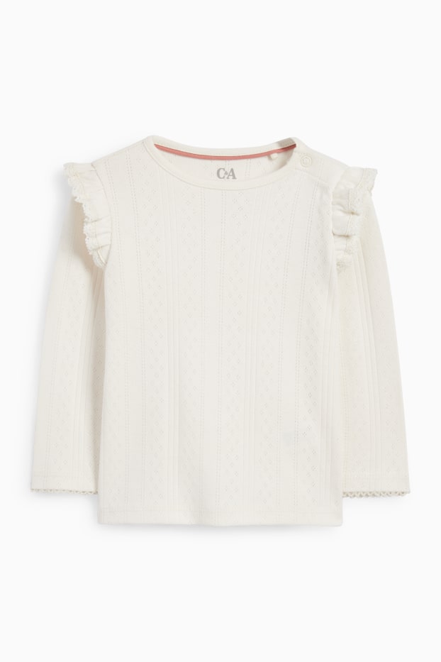 Bébés filles - Tenue bébé - 2 pièces - beige